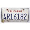 Image 1 : #916   U.S.A. LICENCE PLATE CALIFORNIA