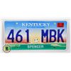 Image 1 : #921  U.S.A. LICENCE PLATE KENTUCKY
