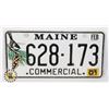 Image 1 : #942  U.S.A. LICENCE PLATE MAINE COMMERCIAL