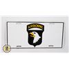 Image 1 : #950  U.S.A. LICENCE PLATE 101ST AIRBORNE