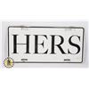 Image 1 : #952   NOVELTY LICENSE PLATE HERS