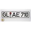 Image 1 : #974 LICENCE PLATE GERMANY EUROPE GL-AE710