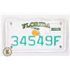 Image 1 : #983  SMALL SIZE FLORIDA USA LICENSE PLATE 34549F