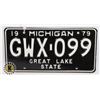 Image 1 : U.S.A. LICENCE PLATE 1979 MICHIGAN GREAT