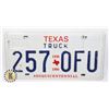 Image 1 : U.S.A. LICENCE PLATE 1986 TEXAS TRUCK