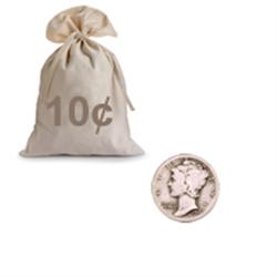 90% Silver Mercury Dimes 100 pcs.