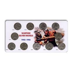 Circulated War Nickel Set 1942-1945