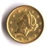 Image 1 : 1.00 Type One Gold Coin- Nice AU Condition