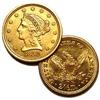 Image 1 : $ 2.50 Liberty Gold Dated 1850-1907. AU condition-