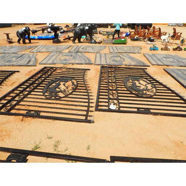 GREATBEAR 20' BI-PARTING WROUGHT IRON GATE