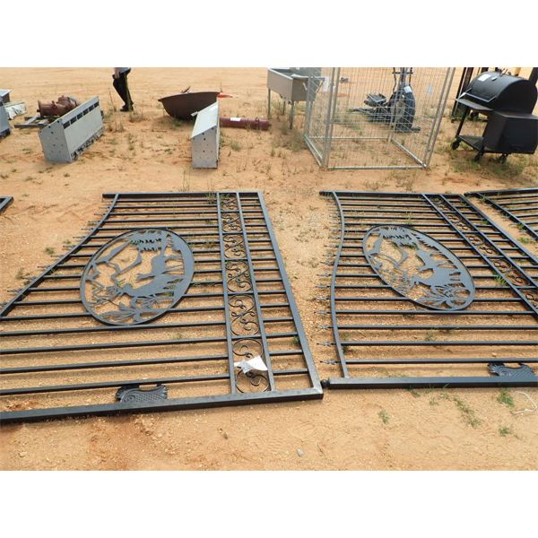 GREATBEAR 20' BI-PARTING WROUGHT IRON GATE