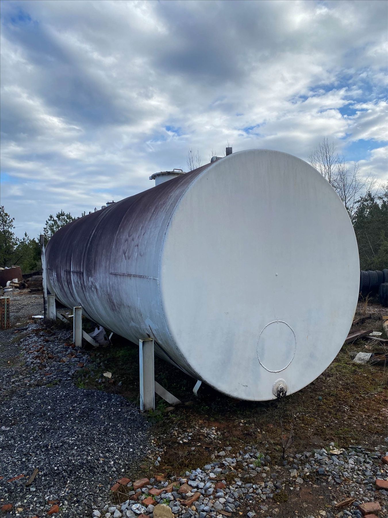 18,000 GALLON STEEL Fuel Tank J.M. Wood Auction Company, Inc.