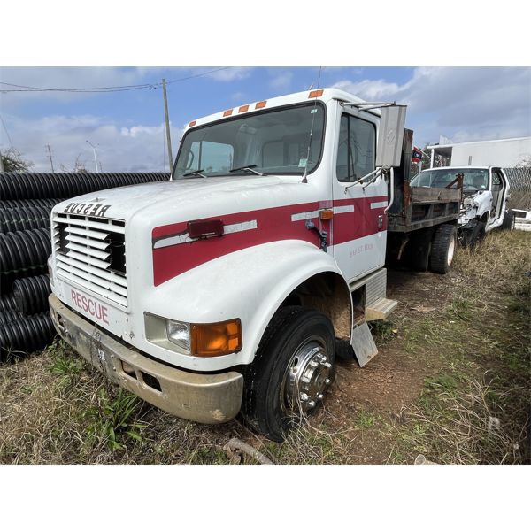 1992 INTERNATIONAL 4600 LP Flatbed Dump Truck