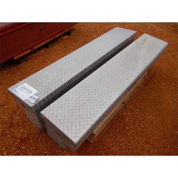 (2) ALUMINUM SIDE MOUNT TOOL BOXS (A1)
