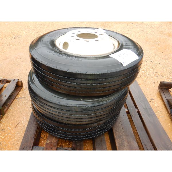 (3) 10R17.5 TIRES & RIMS (A-2)