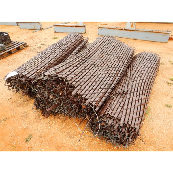 (4) ROLL 6' CHAIN LINK FENCE W/PLASTIC INSERT (B-9)