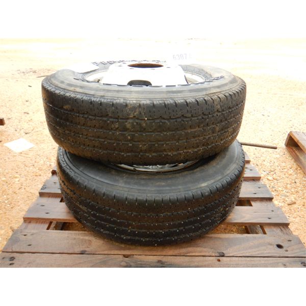 (2) LT245/75R17 TIRES & RIMS (A-2)