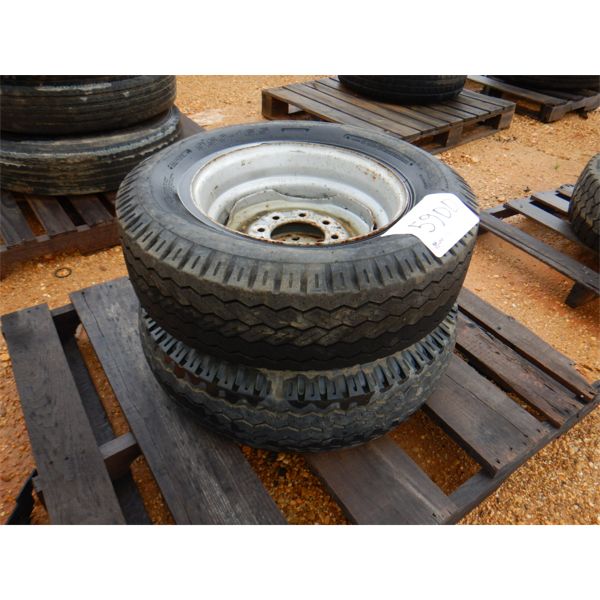 (2) 9.50-16.5 TIRES & RIMS (A-2)