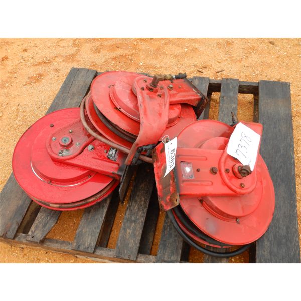 (3) HOSE REELS W/HOSE (B-9)