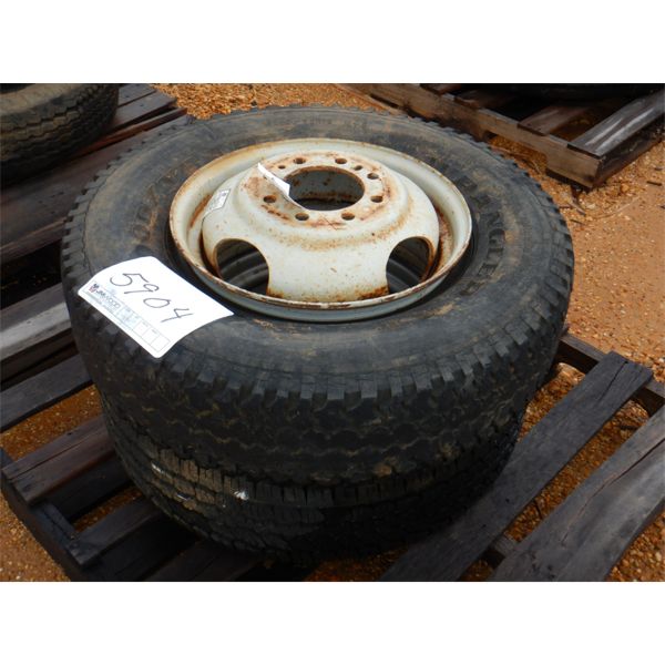 (2) LT215/85R16 TIRES & RIMS (A-2)