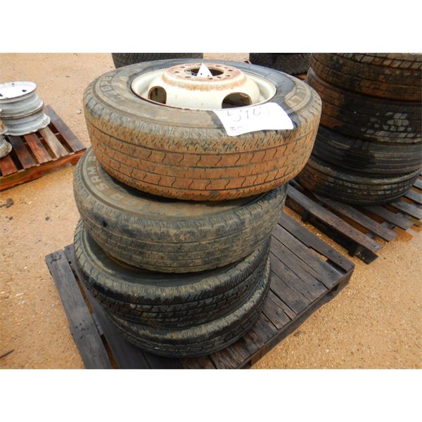 (4) 8.75R16.5LT TIRES & RIMS (A-2)