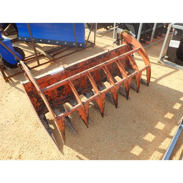 72" ROOT RAKE, fits skid steer loader (B-5)