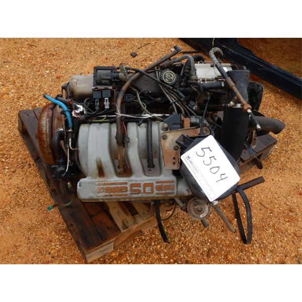 GAS BURNER ENGINE, FORD, V8, 5.0 LITER	