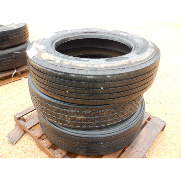 (3) 285/75R24.5 TIRES (A2)