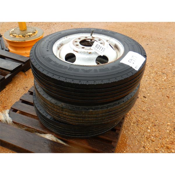 (3) 8R19.5 TIRES W/ WHEELS	(A2)