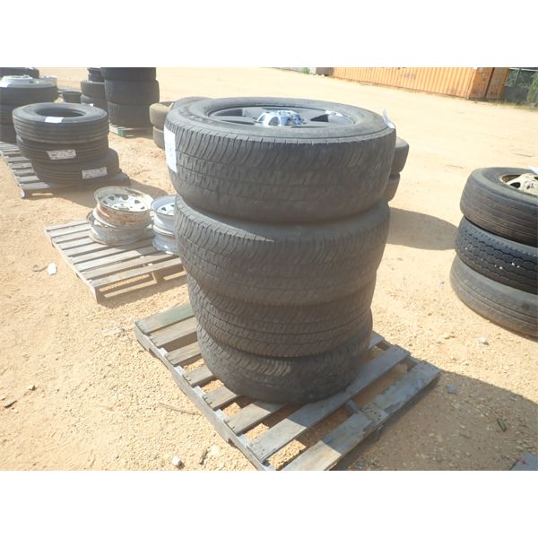 (4) LT275/65R20 TIRES & GMC RIMS (A2)