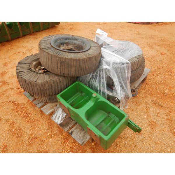 (1) PALLET ROTARY MOWER WHEELS & MISC (C3)