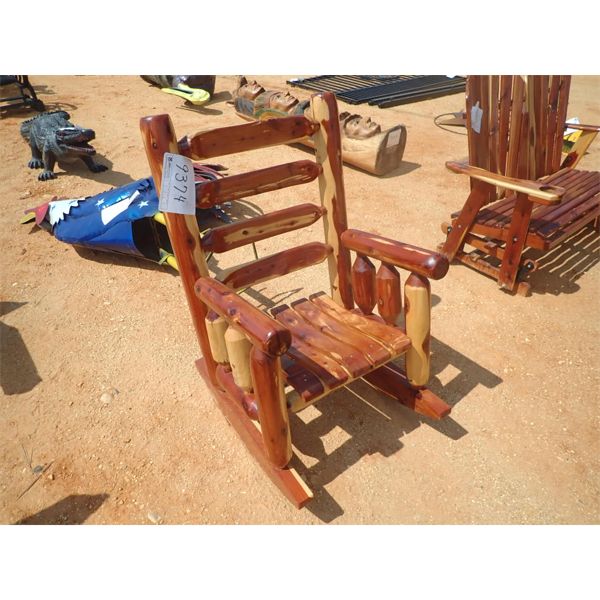RED CEDAR LARGE ROCKING CHAIR (C-6)