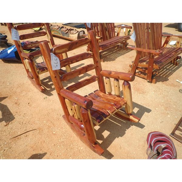 RED CEDAR LARGE ROCKING CHAIR (C-6)