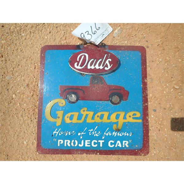 DAD'S GARAGE METAL SIGN (C-6)
