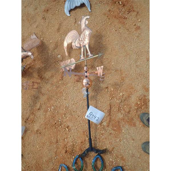 COPPER ROSTER WIND VANE (C-6)