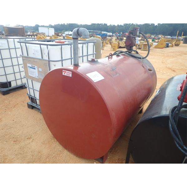TURNER FUEL STORAGE TANK, w/115volt pump & hose (B-7)