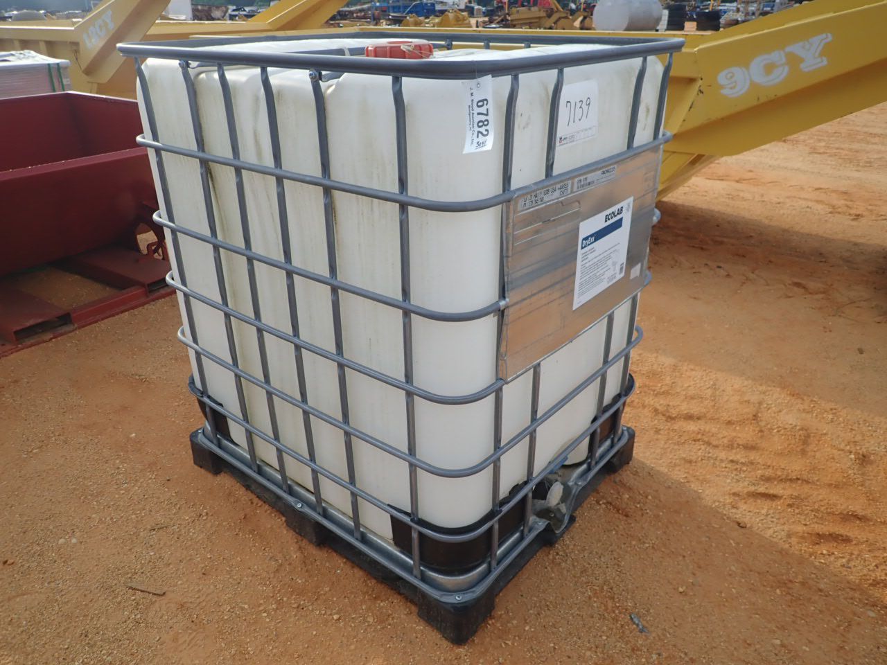 300 GAL PLASTIC CONTAINER w/wire cage (B-7) - J.M. Wood Auction Company ...