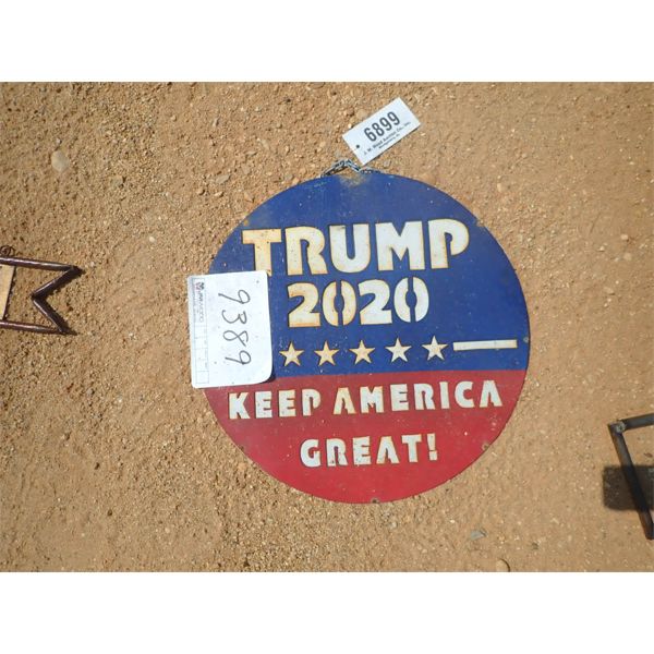 2020 TRUMP METAL SIGN (C-6)