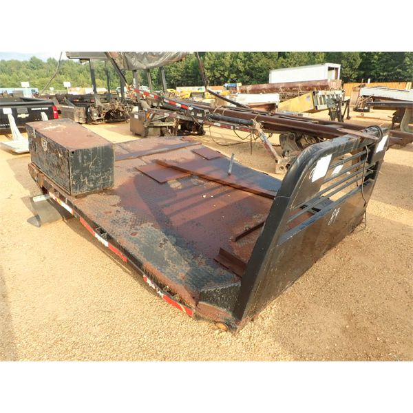 92" x 10' FLAT TRUCK BED w/headache rack & tool box (A-1)