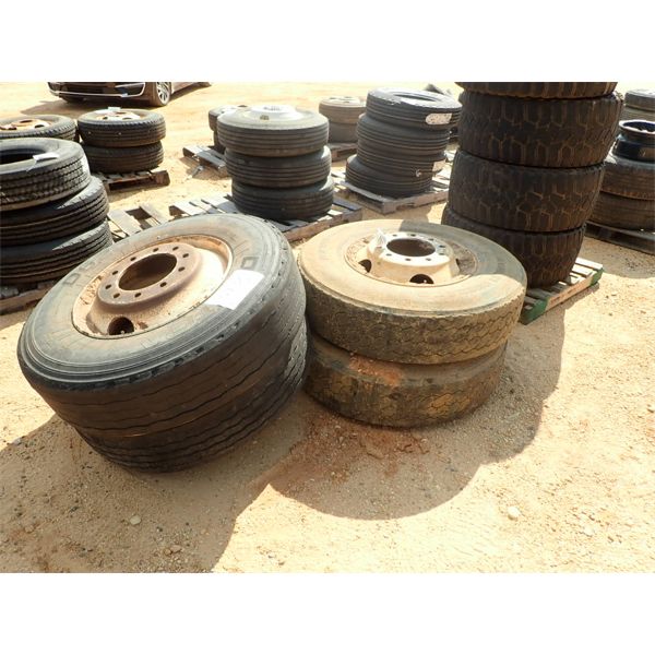 (4) 11R22.5 TIRES & RIMS (A2)