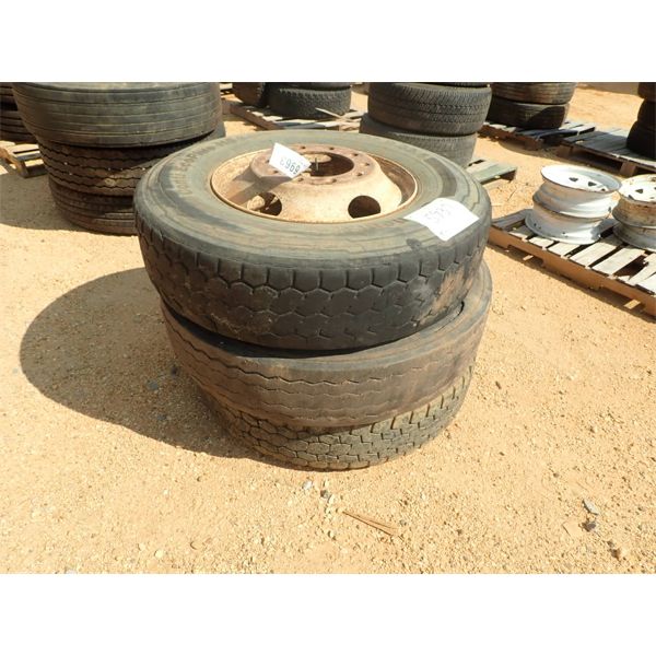 (3) 11R22.5 TIRES & RIMS (A2)