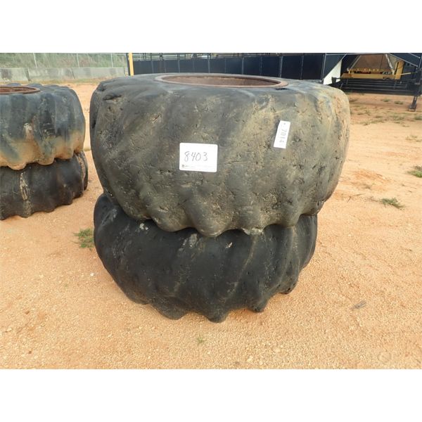 (2) LOG SKIDDER TIRES & RIMS (A-4)