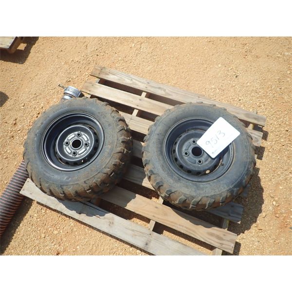 (2) 24 X 10.00-12 TIRES & RIMS (C-8)