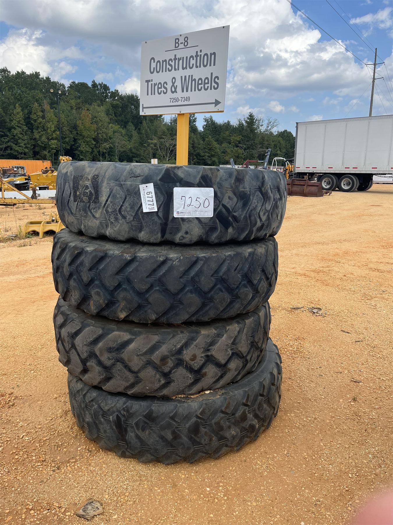 (4) 14.00R24 MOTOR GRADER TIRES & RIMS (B-8)