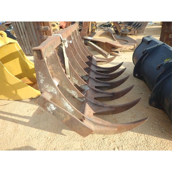 96" QUICK COUPLER ROOT RAKE, fits wheel loader (B-6)