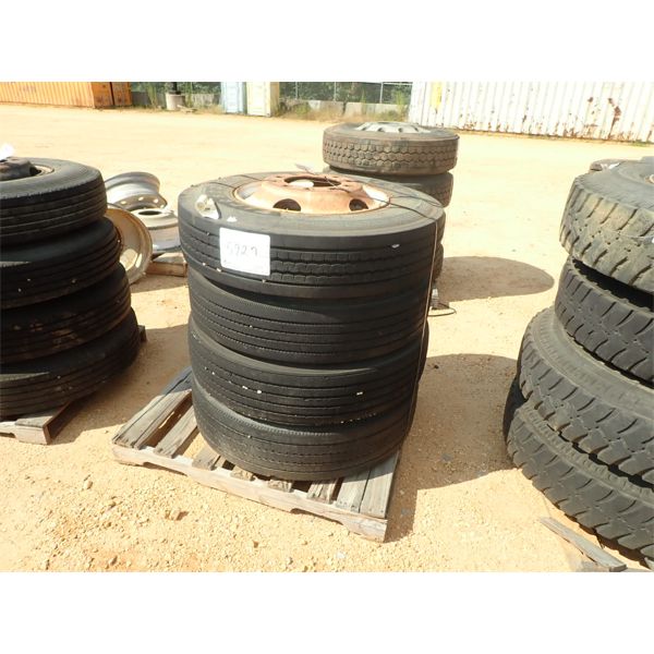(4) 10R22.5 TIRES & RIMS (A-2)