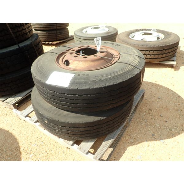 (2) 10.00R20 TIRES & RIMS (A-2)