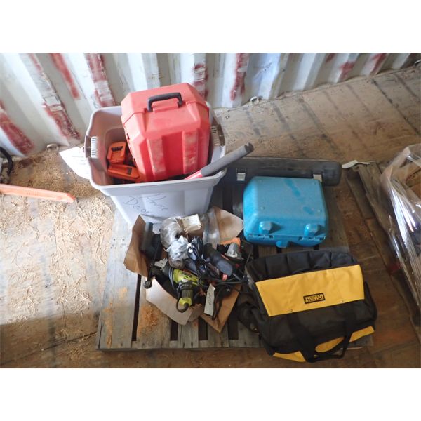 (1) PALLET OF MISC CORDLESS POWER TOOLS 