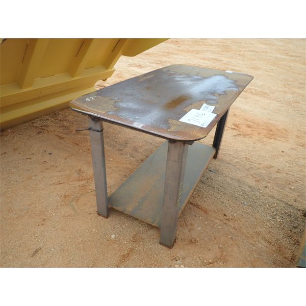 29" X 57" METAL TABLE (B-7)