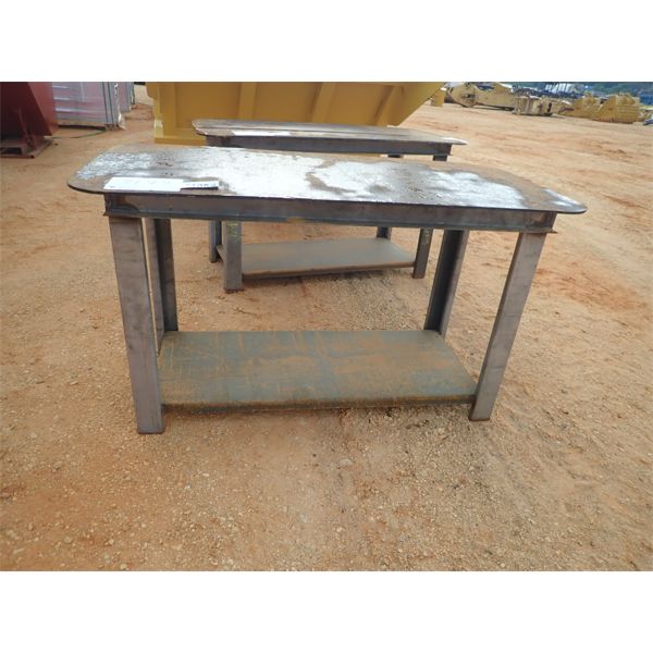 29" X 57" METAL TABLE (B-7)